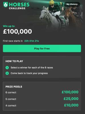 6 Horses Challenge Prizes .